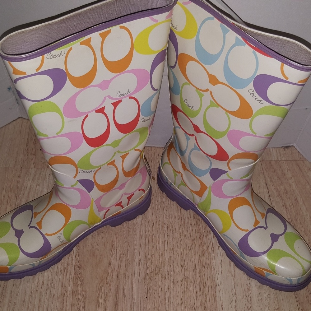 Coach rubber boots - Picture 3 of 3